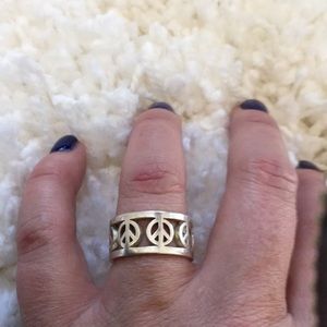 Coach Sterling Silver Ring Size 7